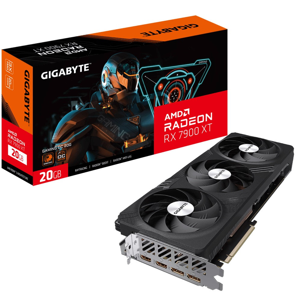 Gigabyte Amd Radeon Rx 7900 Xt Gaming Oc 20 G Video Card, Pci E 4.0, Gddr6, 3x Dp2.1, 2x Hdmi 2.1