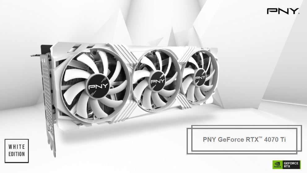 Pny Ge Force Rtx™ 4070,Ti,12 Gb,Trplfan,White,Pb,Pny Gpu Verto Triple Fan White Edition Dlss 3