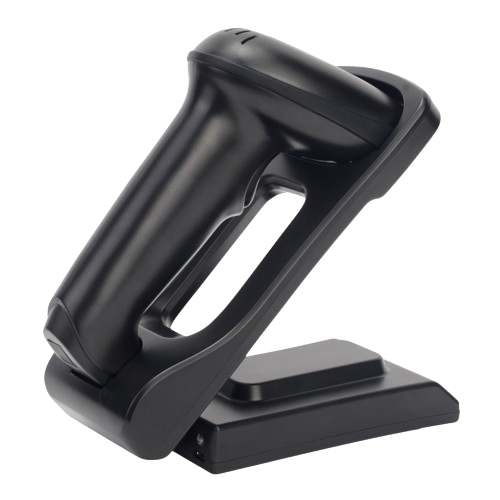 YHDAA YHD-5800DB 2D Wireless Bluetooth Barcode / QR Code Scanner + Stand (Black)
