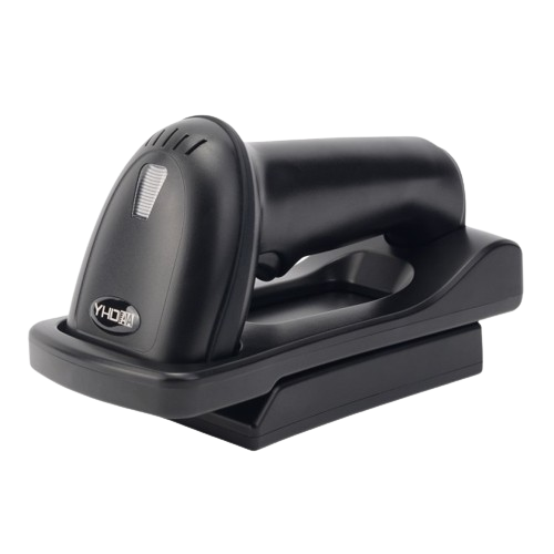 YHDAA YHD-5800DB 2D Wireless Bluetooth Barcode / QR Code Scanner + Stand (Black)
