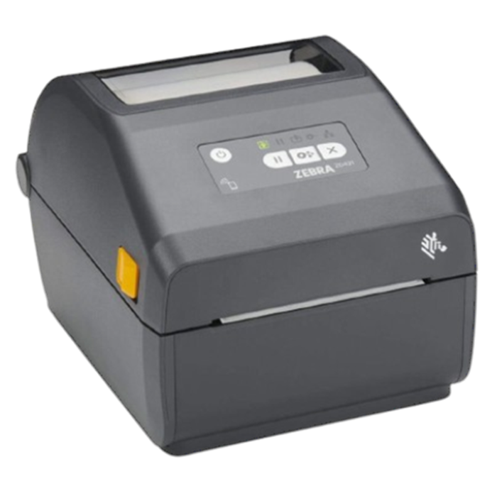 ZEBRA ZD421 label printer with 203 DPI, featuring Ethernet and USB connectivity, compact design for efficient label production.