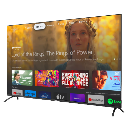 CHIQ 50" LED 4k Google Frameless Tv