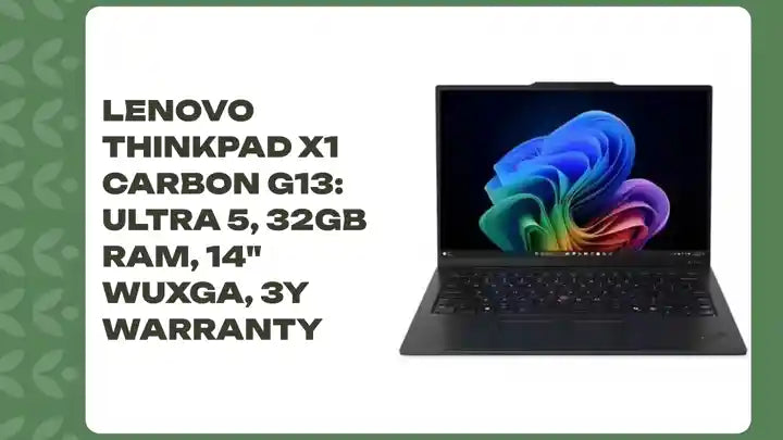 Lenovo ThinkPad X1 Carbon G13: Ultra 5, 32GB RAM, 14&quot; WUXGA, 3Y Warranty by@Outfy