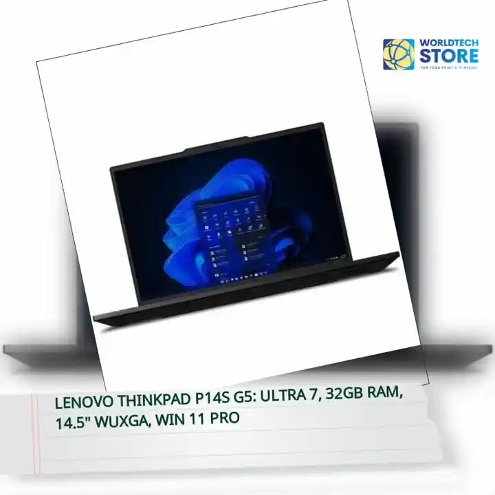 Lenovo ThinkPad P14s G5: Ultra 7, 32GB RAM, 14.5&quot; WUXGA, Win 11 Pro by@Outfy