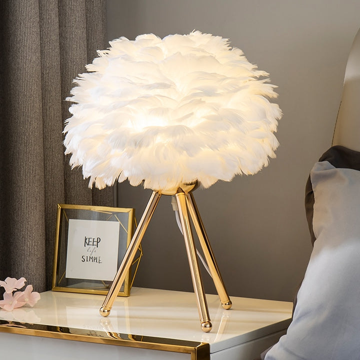 "Nordic Glow: LED Table Lamp for Indoor Romance"